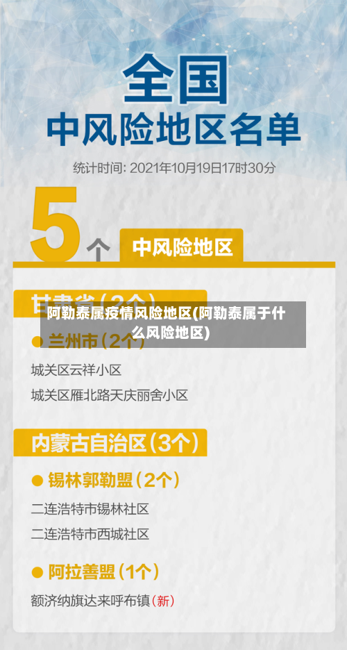 阿勒泰属疫情风险地区(阿勒泰属于什么风险地区)
