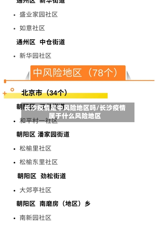 长沙疫情是中风险地区吗/长沙疫情属于什么风险地区-第3张图片
