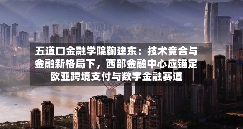 五道口金融学院鞠建东：技术竞合与金融新格局下，西部金融中心应锚定欧亚跨境支付与数字金融赛道-第2张图片