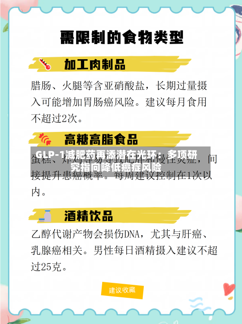 GLP-1减肥药再添潜在光环：多项研究指向降低癌症风险