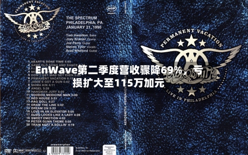 EnWave第二季度营收骤降69%，亏损扩大至115万加元
