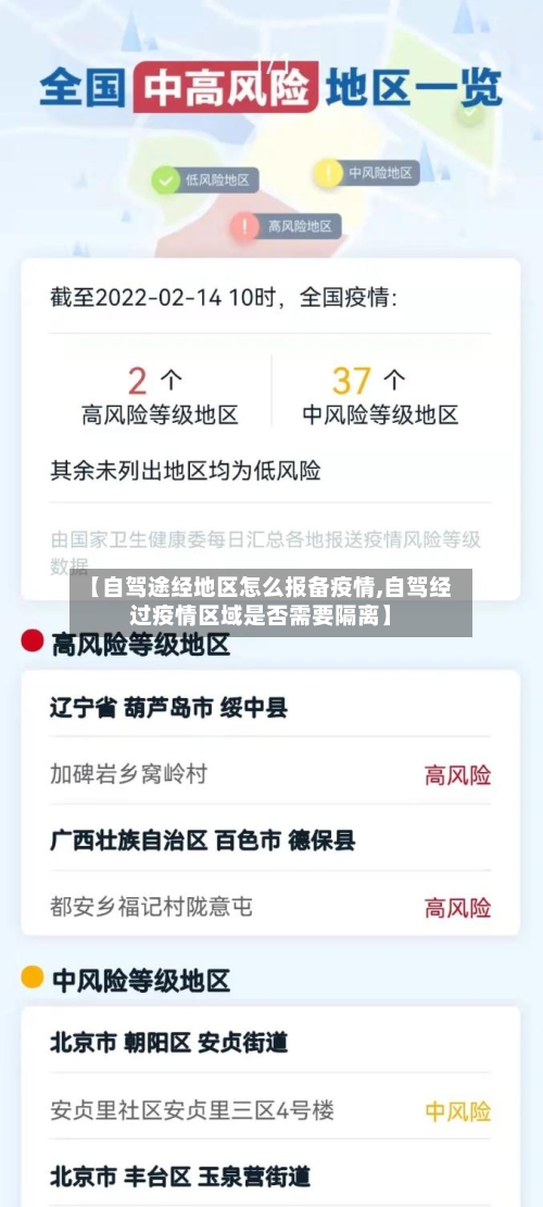 【自驾途经地区怎么报备疫情,自驾经过疫情区域是否需要隔离】